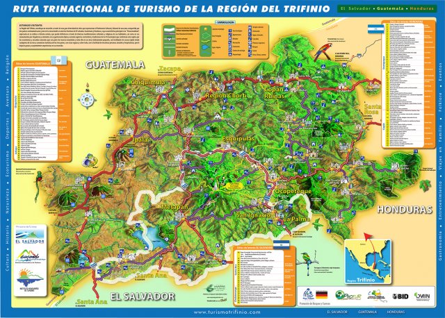 ruta trinacional de turismo de la region del trifinio